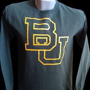 Baylor University Green Long-Sleeve T-Shirt Gildan Ultra Cotton M